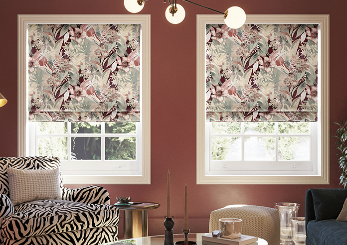 Bali, Red - Roman Blind - Image 3